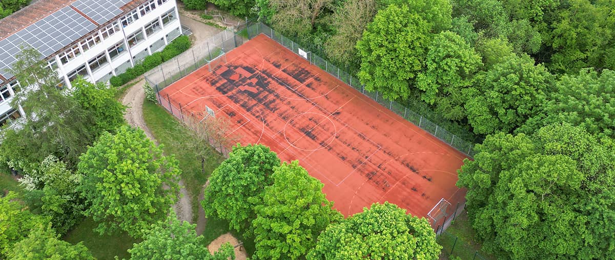 Unser Bolzplatz ist sehr beliebt!
